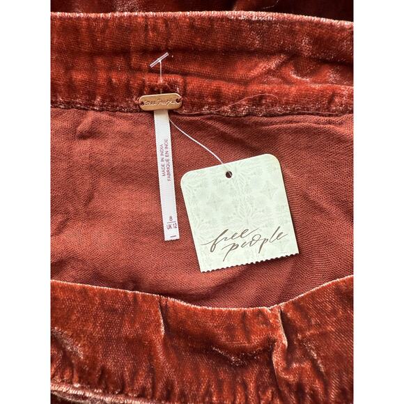 Free People Velvet Ruched Mini Skirt - Picture 6 of 9